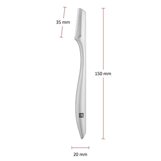 Arcszőrtelenítő borotva, 15 cm, matt rozsdamentes acél - Zwilling PREMIUM