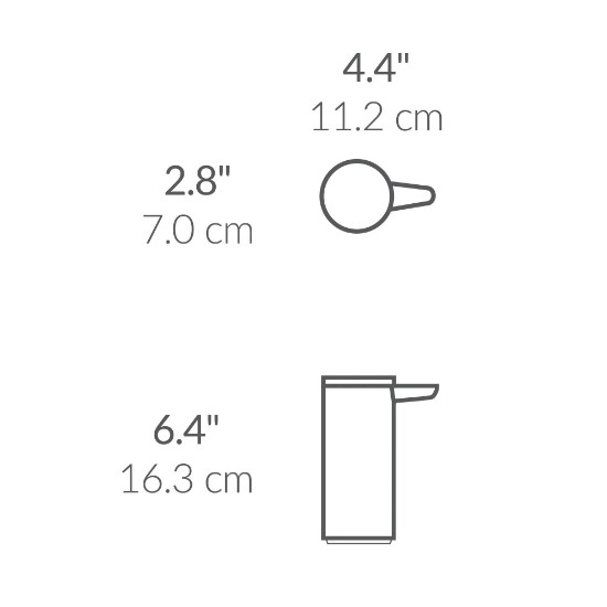 Folyékony szappanadagoló érzékelővel, 266 ml, rozsdamentes acél, Fekete - simplehuman 