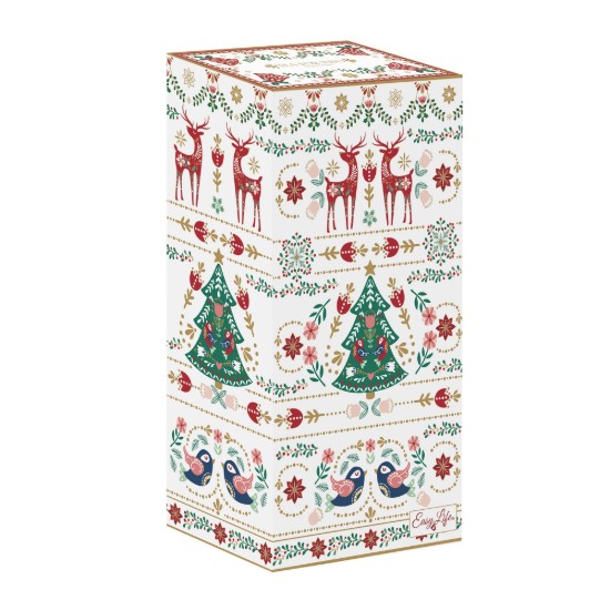 Tálalókészlet, 3 részes, porcelán, "Christmas Folk" - Easy Life