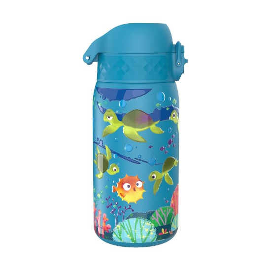 Gyermek kulacs, rozsdamentes acél, 400 ml, Sea Turtle - Ion8