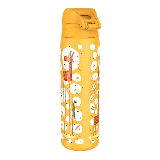 Gyermek vizes palack, rozsdamentes acél, 600ml, Giraffes - Ion8