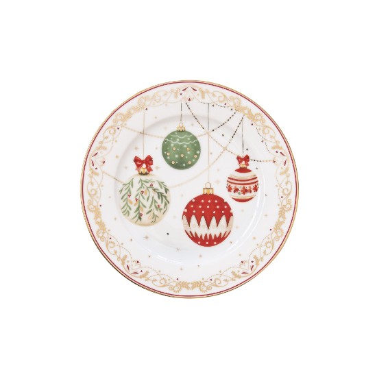 4 részes desszert tányér szett, porcelán, 19cm, "Christmas Eve" - ​​Nuova R2S