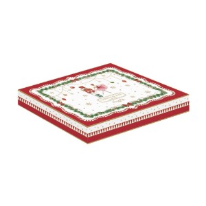 Karácsonyfa alakú porcelán tál, 25,5 x 20,5 cm, "Magie de Noel" - Easy Life