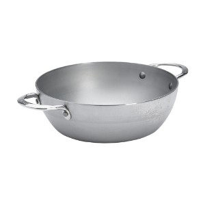 2 fogantyús sauté serpenyő, 28 cm acél, "Mineral B" - de Buyer