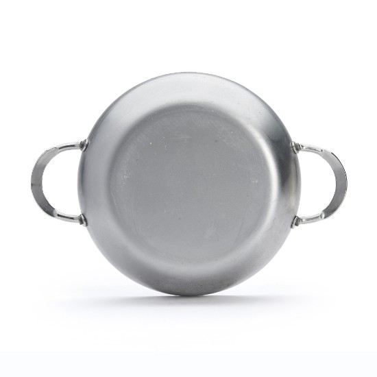 2 fogantyús sauté serpenyő, 28 cm acél, "Mineral B" - de Buyer