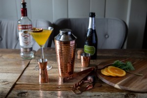 BarCraft - Koktélkészlet, 7 részes, rozsdamentes acél, Copper