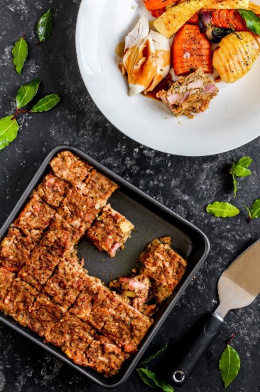 Kitchen Craft - Tepsi, négyzet alakú, acél, 23 x 23 cm, "MasterClass"