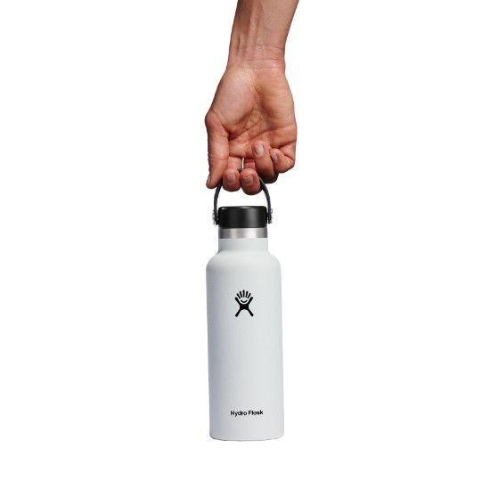 Hőszigetelő palack, rozsdamentes acél, 530 ml, "Standard", fehér - Hydro Flask