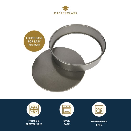 MasterClass kerek tepsi, acél, 20 cm