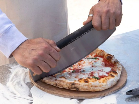 Pizzaszeletelő, hosszú pengével, rozsdamentes acél, 35 cm - Alfa