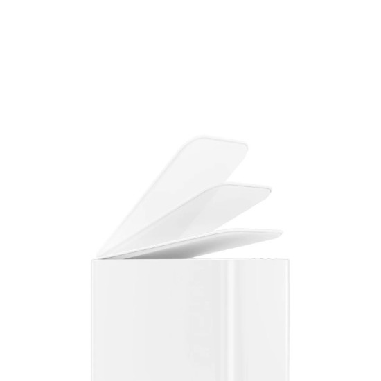 Pedálos szemetes, 5 L, rozsdamentes acél, Fehér  - simplehuman