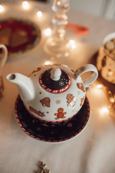 Teás készlet, porcelán, 350 ml, "GINGERBREAD" - Easy Life