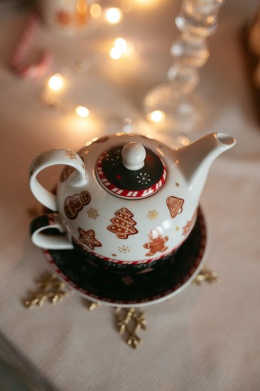 Teás készlet, porcelán, 350 ml, "GINGERBREAD" - Easy Life