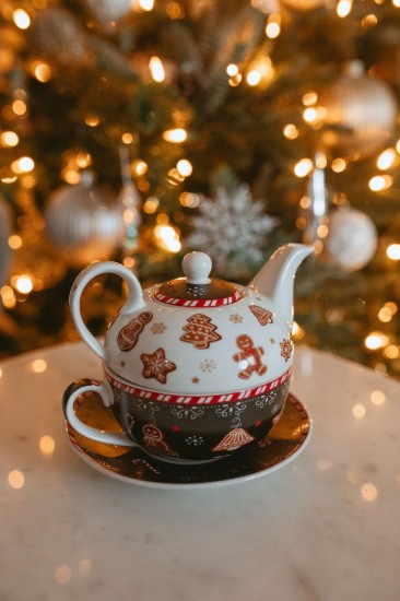 Teás készlet, porcelán, 350 ml, "GINGERBREAD" - Easy Life
