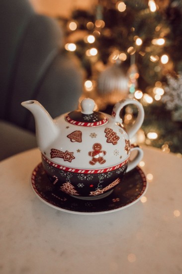 Teás készlet, porcelán, 350 ml, "GINGERBREAD" - Easy Life