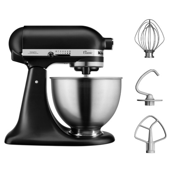 KitchenAid - Classic Robotgép, Matte Black, 4.3L 