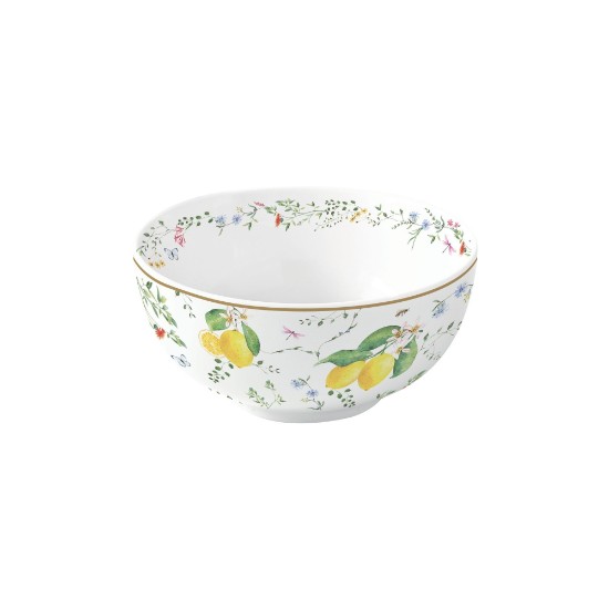 Tál, porcelán, 12 cm, "Fleurs et Citrons" - Nuova R2S