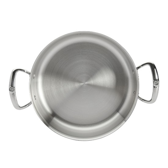  de Buyer - "Affinity" Rozsdamentes acél 5-Ply szoté serpenyő 2 fogantyúval, 28 cm/4,6L 