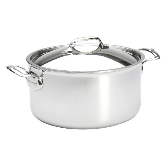 de Buyer - "Affinity" Rozsdamentes acél lábas fedővel, 5 rétegű, 28cm/8,5L 