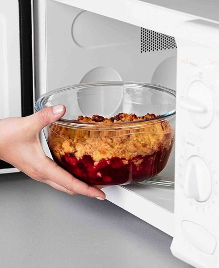 Kerek ételtároló, légmentesen záródó fedéllel, hőálló üveggel, 15cm/0.7L, "Cook&Go" - Pyrex