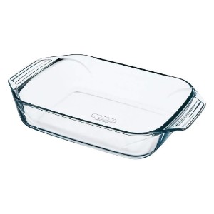 Téglalap alakú edény, hőálló üveg, 4 L, "Let's Share" - Pyrex