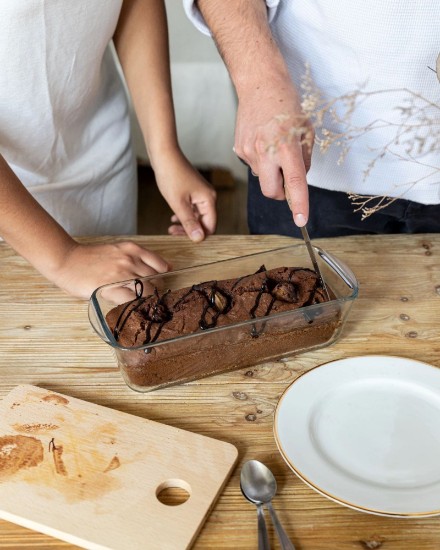 Téglalap alakú sütőedény, hőálló üveg, 28x12cm, "Cook&Enjoy" - Pyrex