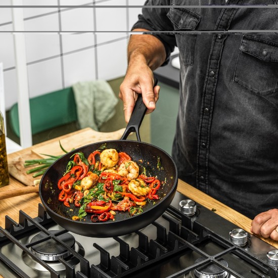 Tapadásmentes wok serpenyő, alumínium, 28 cm, "Classic" - KitchenAid