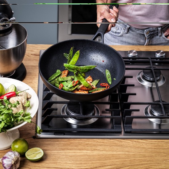 Tapadásmentes wok serpenyő, alumínium, 28 cm, "Classic" - KitchenAid