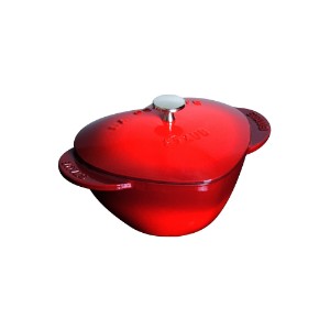 Staub cocotte coeur 20 cm / 1,75 l, öntöttvasból,  Cherry