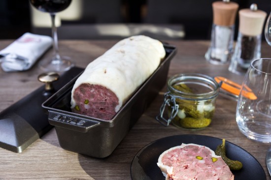 Terrine edény, öntöttvas, 30x11 cm, Black - Staub