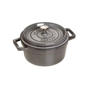 Staub cocotte 22 cm/2,6 l, Graphite Grey