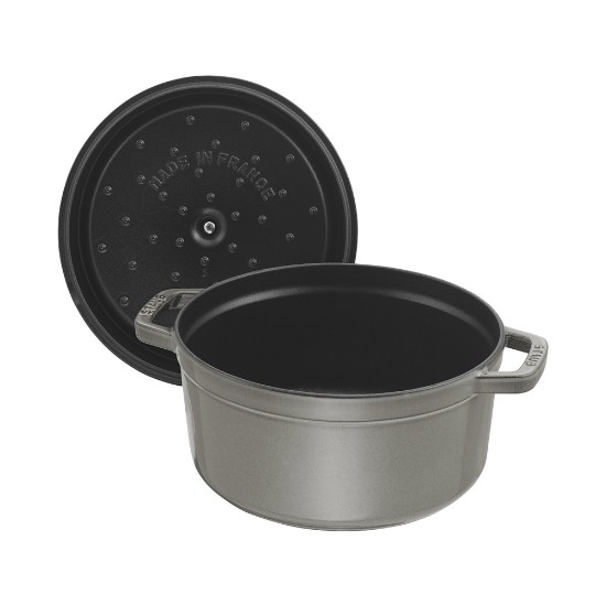 Staub cocotte 22 cm/2,6 l, Graphite Grey