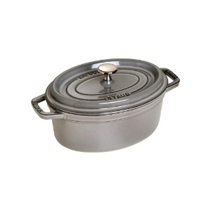 Staub ovális Cocotte 23 cm / 2,35 l, Graphite Grey