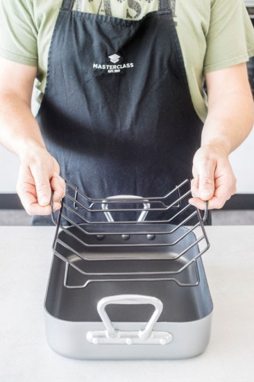 MasterClass - Steak tálca, fülekkel, 40 x 28 cm