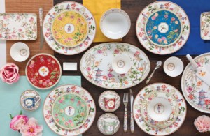 2 db porcelán bögre készlet, 300 ml, "Jardins D'Orient" - Nuova R2S