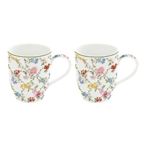 2 darabos porcelán bögrekészlet, 350ml, "Kerti álmok" - Nuova R2S