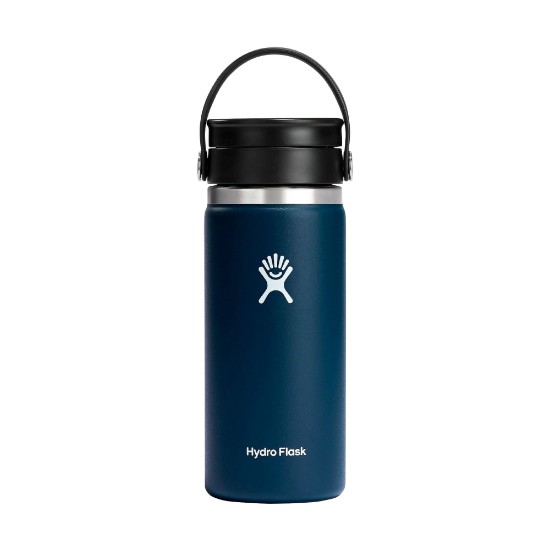 Hőszigetelt flakon, rozsdamentes acél, 470 ml, "Wide Sip", Indigo - Hydro Flask