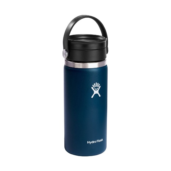 Hőszigetelt flakon, rozsdamentes acél, 470 ml, "Wide Sip", Indigo - Hydro Flask