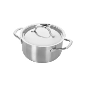 Serpenyő fedéllel, rozsdamentes acél, 16 cm/1,5 L, "Resto 3" - Demeyere