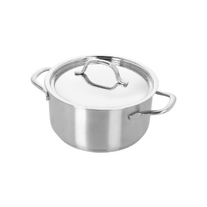 Serpenyő fedéllel, rozsdamentes acél, 18 cm/2 L, "Resto 3" - Demeyere