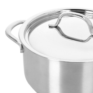 Serpenyő fedéllel, rozsdamentes acél, 18 cm/2 L, "Resto 3" - Demeyere
