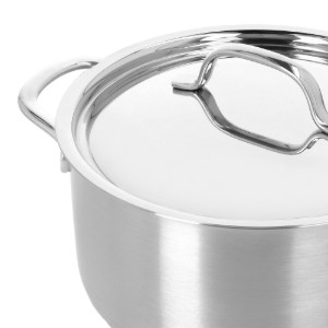 Serpenyő fedéllel, rozsdamentes acél, 20 cm/3 L, "Resto 3" - Demeyere