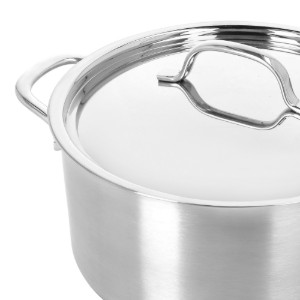 Serpenyő fedéllel, rozsdamentes acél, 22 cm/4 L, "Resto 3" - Demeyere