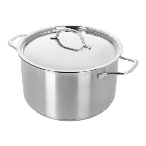 Serpenyő fedéllel, rozsdamentes acél, 24 cm/6 L, "Resto 3" - Demeyere