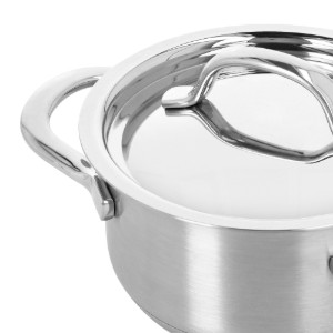 Mini serpenyő fedéllel, rozsdamentes acél, 12 cm/0.6 L, "Resto 3" - Demeyere