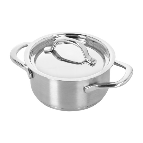 Mini serpenyő fedéllel, rozsdamentes acél, 12 cm/0.6 L, "Resto 3" - Demeyere