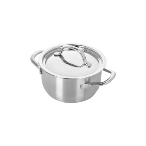 Mini serpenyő fedéllel, rozsdamentes acél, 14 cm/1 L, "Resto 3" - Demeyere