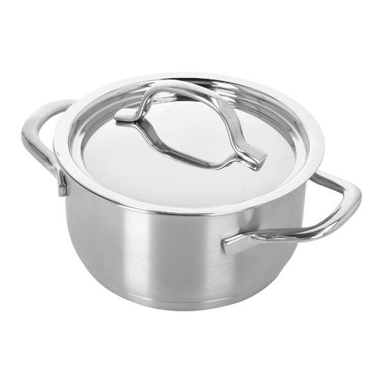 Mini serpenyő fedéllel, rozsdamentes acél, 14 cm/1 L, "Resto 3" - Demeyere