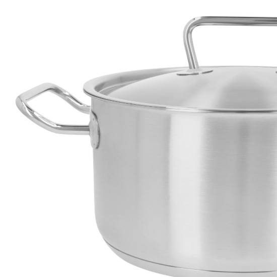 Serpenyő fedéllel, rozsdamentes acél, 24 cm/6 L, "Classic Pro 3" - Demeyere