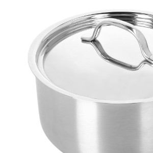 Serpenyő mártáshoz, rozsdamentes acél, fedővel, 16 cm/1,5 L, "Resto 3" - Demeyere